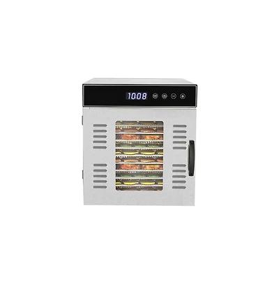 NutriChef 14-Shelf Premium Food Dehydrator Machine with Stainless Steel Trays, Digital Timer & Temperature Control, 1000W - NCFD14A