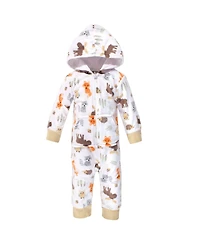 Hudson Baby Boys Fleece Jumpsuits, Coveralls, and Playsuits 2pk, Forest Moose, 18-24 Months