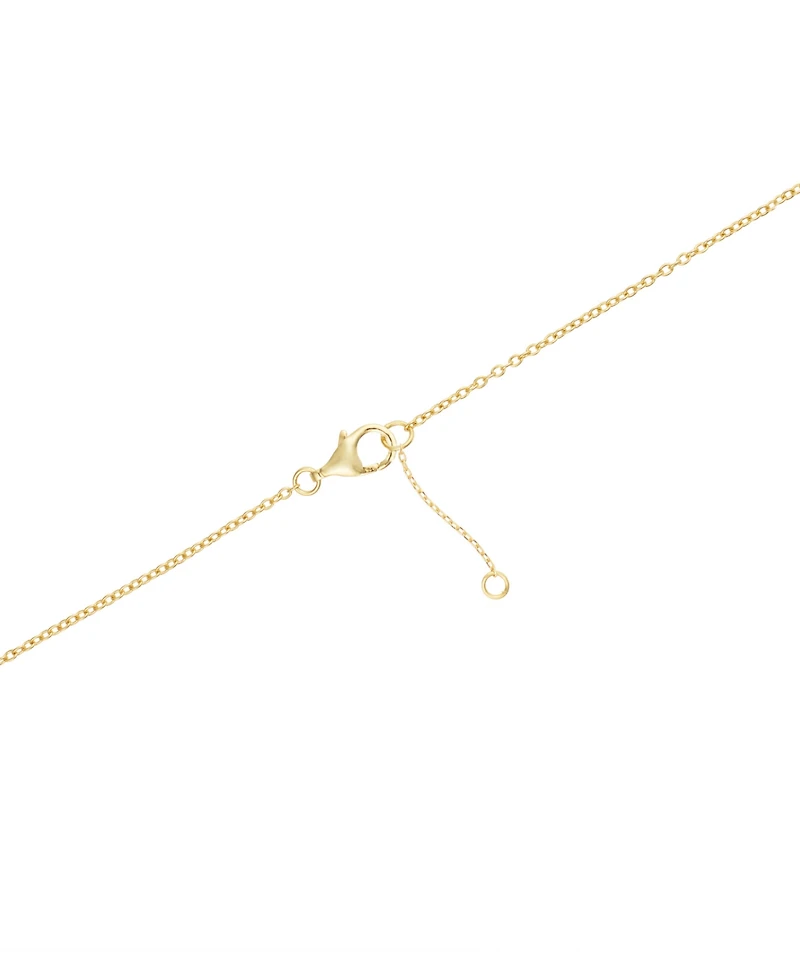 2-Pc Set Cubic Zirconia Sun Pendant Necklace & Solitaire Stud Earrings Sterling Silver (Also available 4k Gold over Silver)