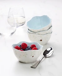 Lenox Butterfly Meadow Floral Dessert Bowls, Set of 4