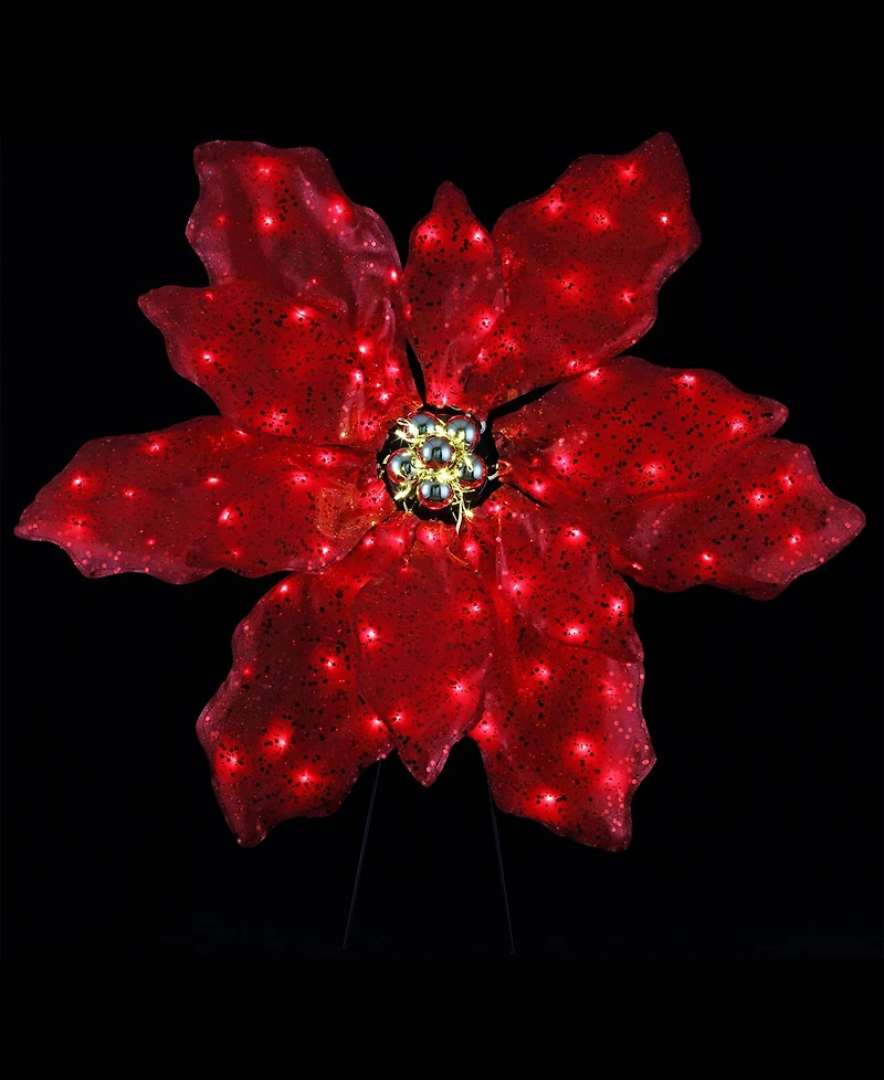 Mr. Christmas 35" Outdoor Twinkling Led Poinsettia