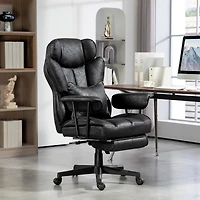 Homcom 396lbs. Big and Tall Office Chair with Footrest & Wide Seat,