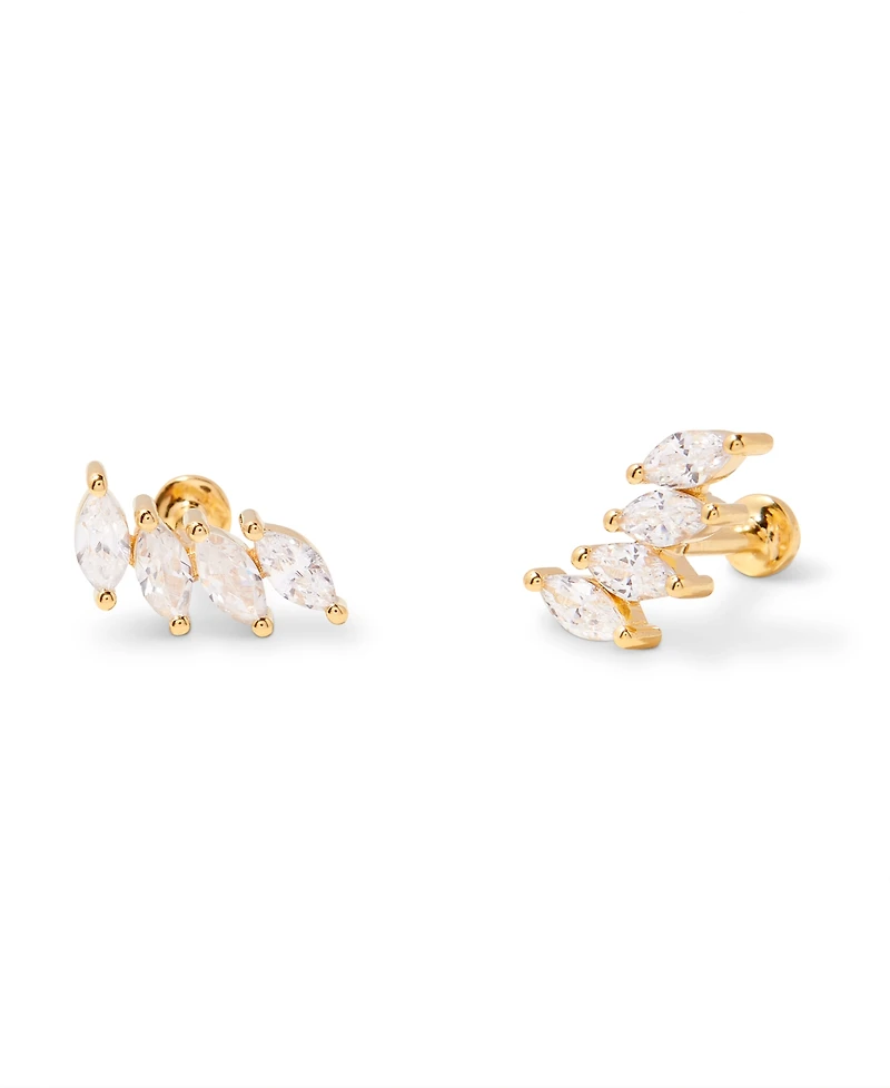 brook & york Zola Four Marquise Flat Back Earring