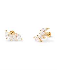 brook & york Zola Four Marquise Flat Back Earring