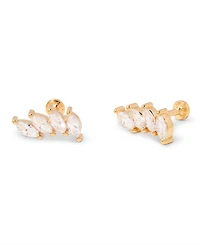 brook & york Zola Four Marquise Flat Back Earring