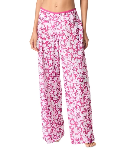 Michael Michael Kors Women's Floral Print Cover-Up Pants