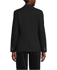 Lands' End Women's Brushed Ponte Traditional Blazer