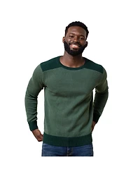 Hope & Henry Men's Crew Neck Shoulder Detail Sweater