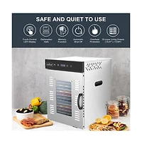 NutriChef 16-Shelf Premium Food Dehydrator Machine with Digital Timer & Temperature Control, 1500W - NCFD16X
