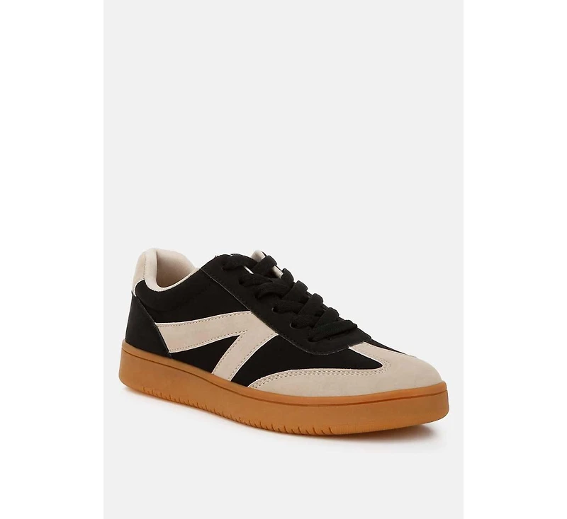 London Rag Zoomer Contrasting Patchwork Chunky Sneakers