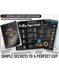 High Power Milk Frother Complete Set - Manual Latte Foamer