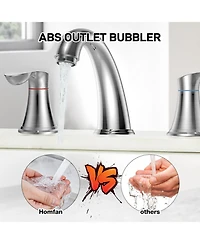 gaomon 8 Inch Bathroom Faucets for Sink 3 Hole,Bathroom Faucet, Faucet for Bathroom Sink