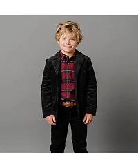 Hope & Henry Boys Long Sleeve Flannel Button Down Shirt