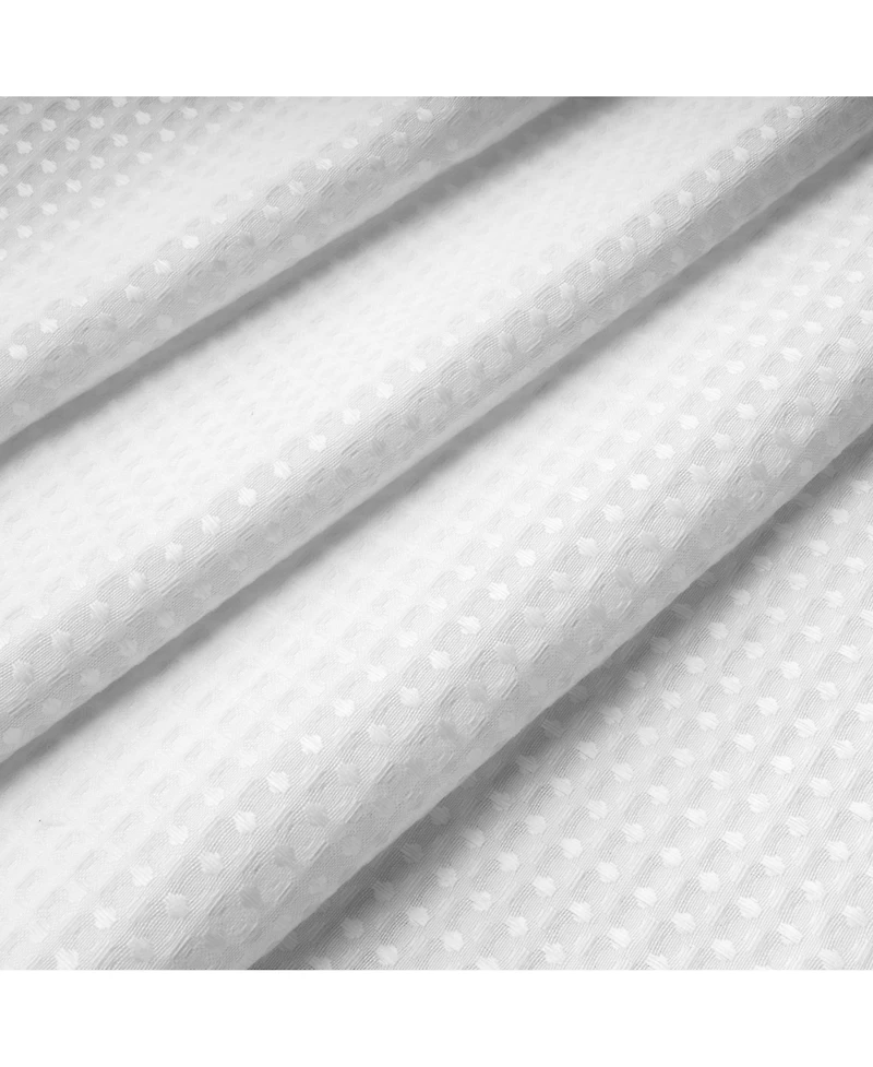 Awesome Home Textured Waffle Weave with Snap In Liner and 12 Hooks, 54"X78"