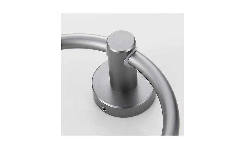 Slickblue Towel Ring Golden Gold, Bath Hand Towel Ring Thicken Space Aluminum Round Towel Holder for Bathroom