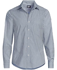 Lands' End Men's Traditional Fit Long Sleeve Travel Kit Shirt