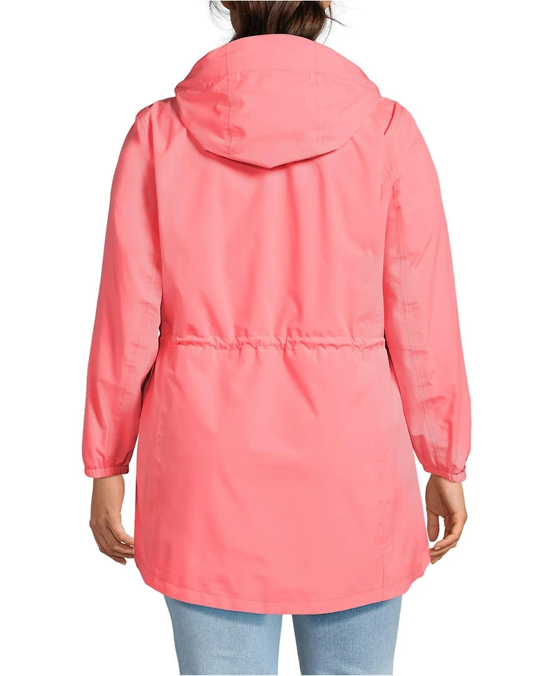Lands' End Plus Squall Packable Waterproof Raincoat