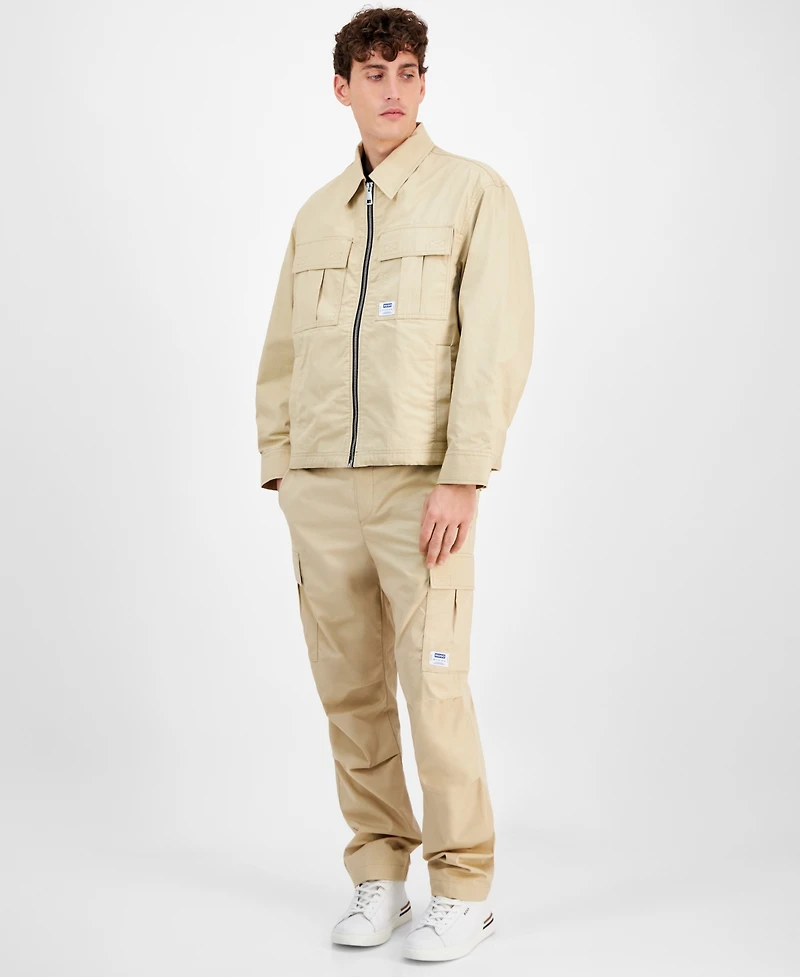 Hugo by Hugo Boss Men's Bino Long Sleeve Four-Pocket Zip-Front Jacket
