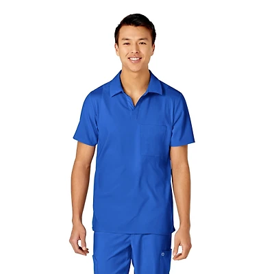 Wink Men's W123 Collar Scrub Top