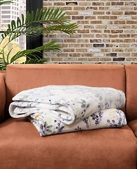 Lucky Brand Wildflower Plush Throw, 50" x 70"