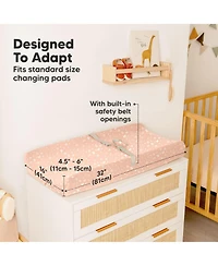 KeaBabies 2pk Soothe Changing Pad Covers for Girl, Boy, Soft Cotton Contoured Diaper Table