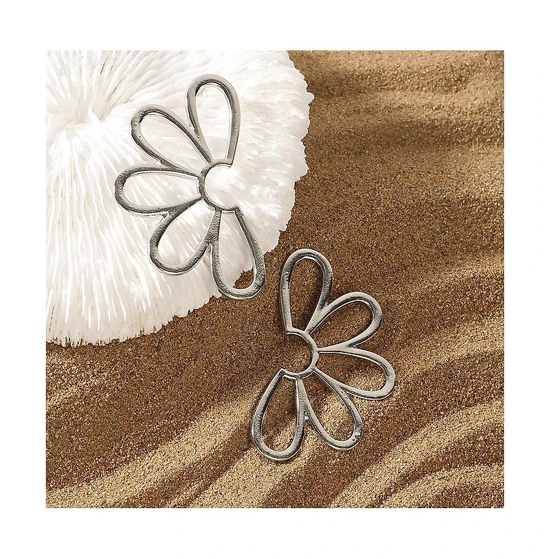 Sohi Women's The Semi-Flora Drop Earrings