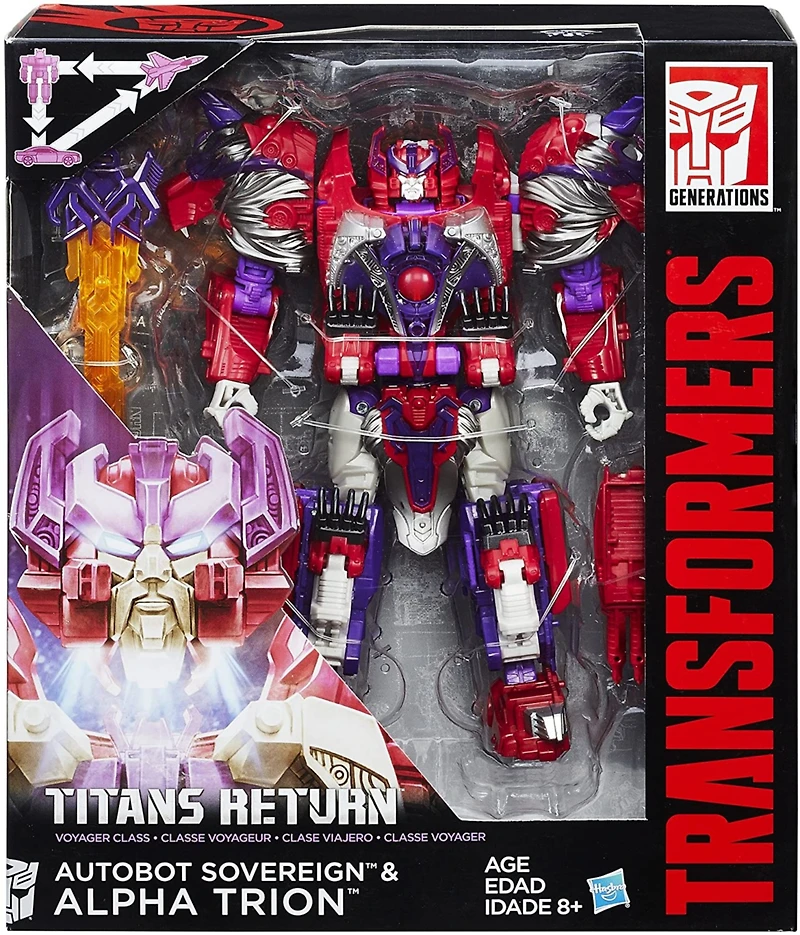 Transformers Alpha Trion and Sovereign Voyager Class Generations Titans Return