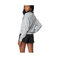 Edikted Womens Rue Double Collared Sweater