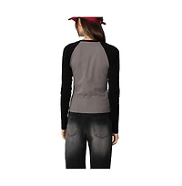 Edikted Womens Tommi Raglan Long Sleeve T Shirt