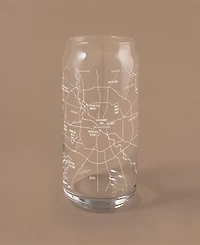 Narbo The Can Dallas Map Everyday Glassware, Set of 2