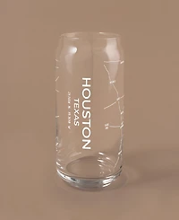 Narbo The Can Houston Map Everyday Glassware, Set of 2