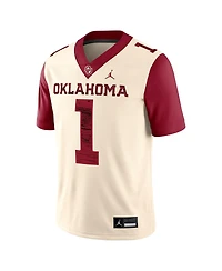 Jordan Men's 1 Natural Oklahoma Sooners Alternate Game Jersey