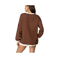 Edikted Womens 06 Oversized Long Sleeve T Shirt