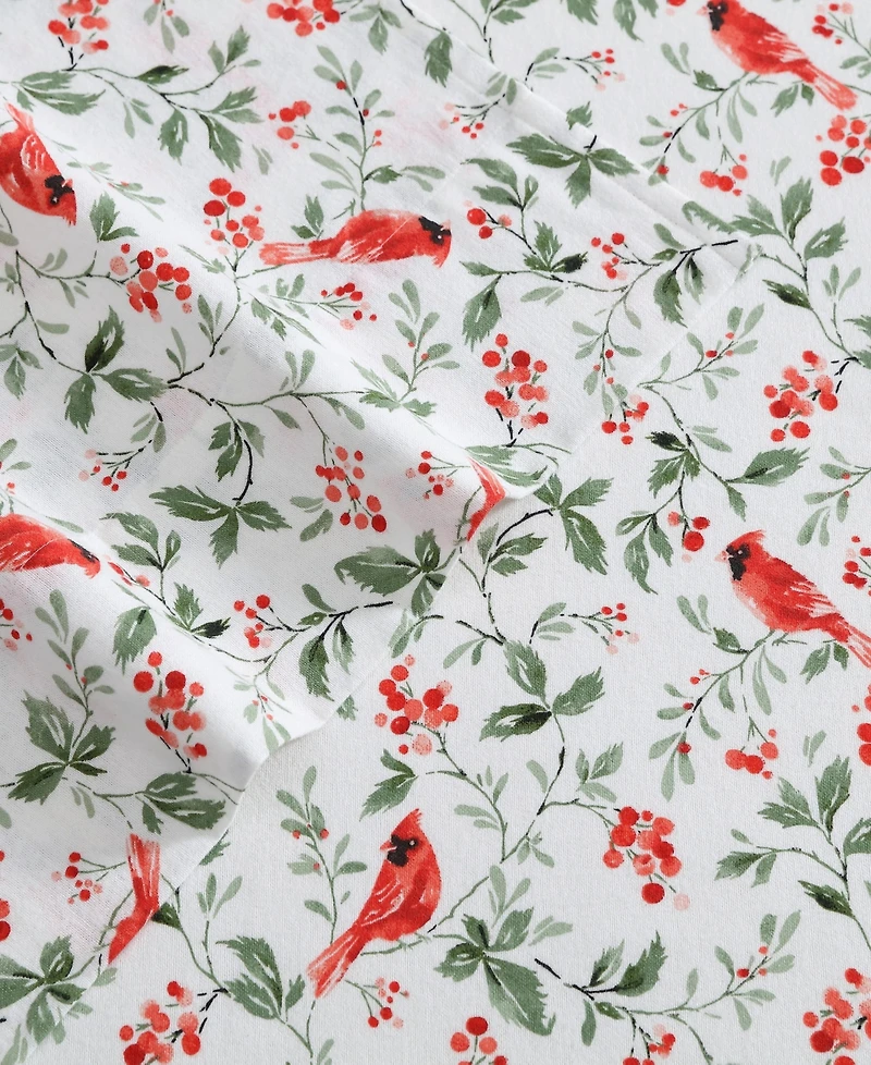 Laura Ashley Flannel 3 -Pc. Sheet Set, Twin