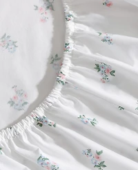 Laura Ashley 200-Thread Count Cotton Percale 4 -Pc. Sheet Set, Queen