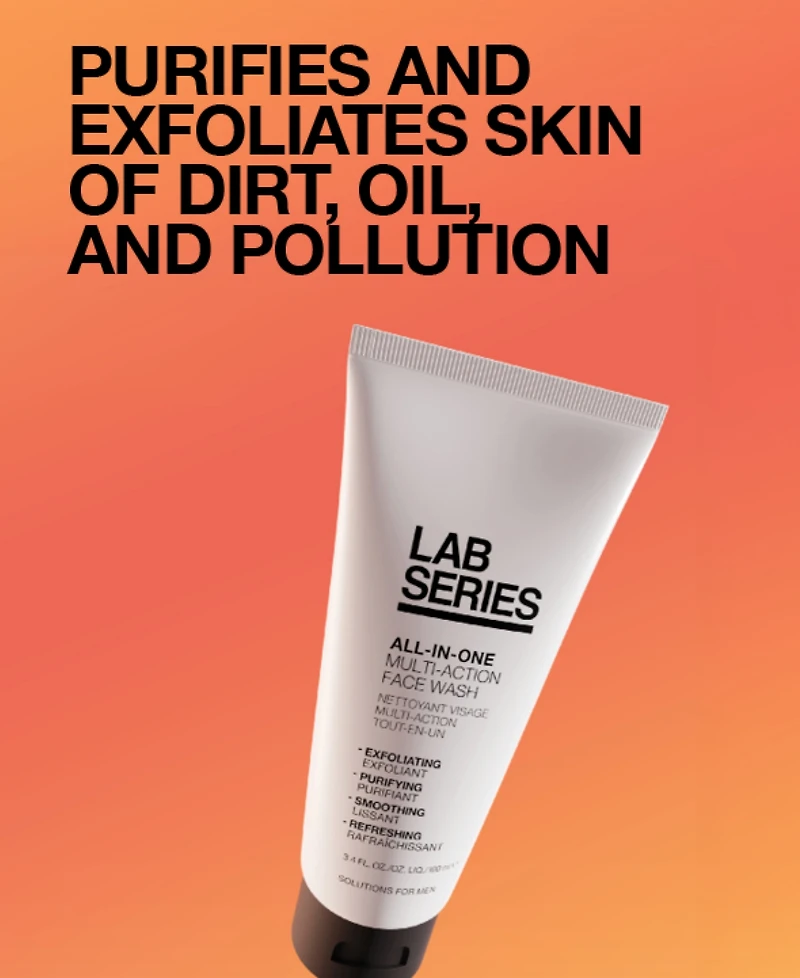 Lab Series Skincare for Men All-In-One Multi-Action Face Wash, 3.4-oz.