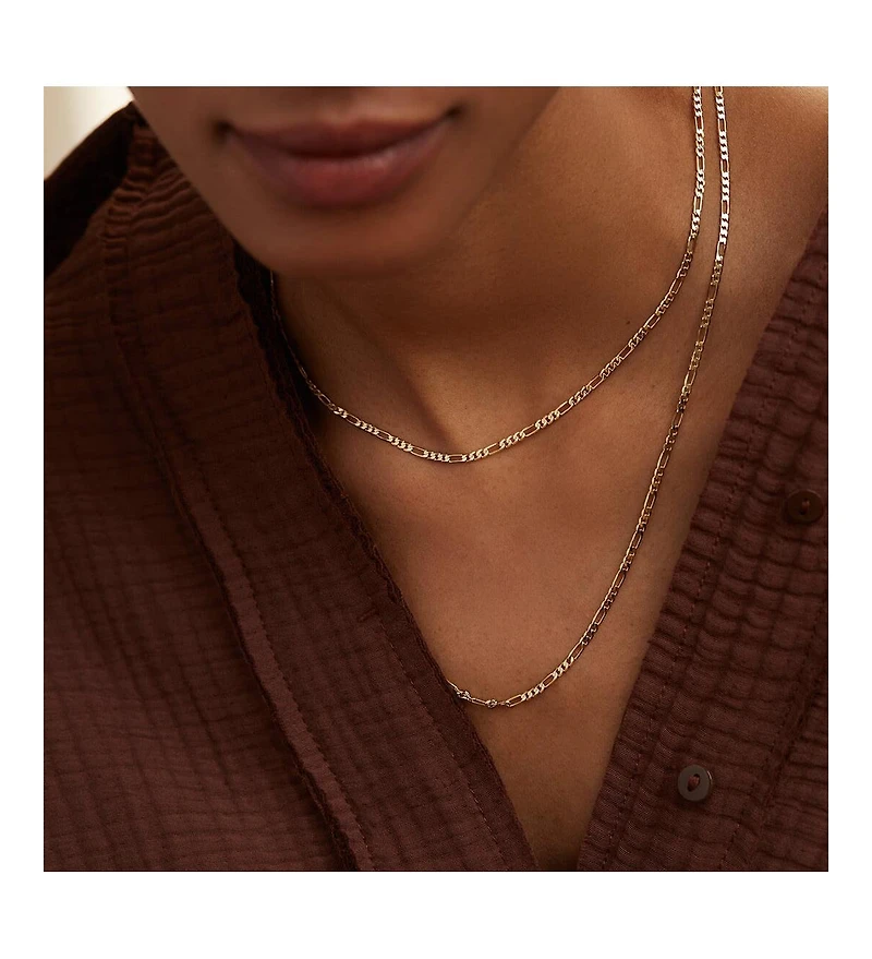Ana Luisa Figaro Chain Necklace - Leo Regular Short