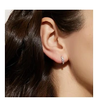 Ana Luisa Huggie Hoop Earrings - Suzanne Silver