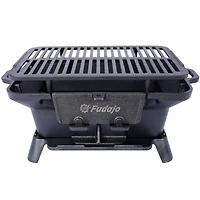 Streamdale Oval Cast Iron Grill Outdoor Charcoal Grill & Skillet
