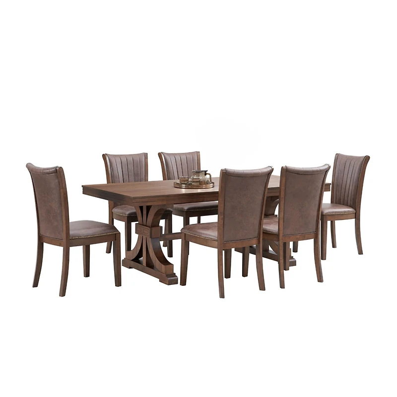 Streamdale Modern Fabric Kitchen Chairs with Open Back (Set of 2)