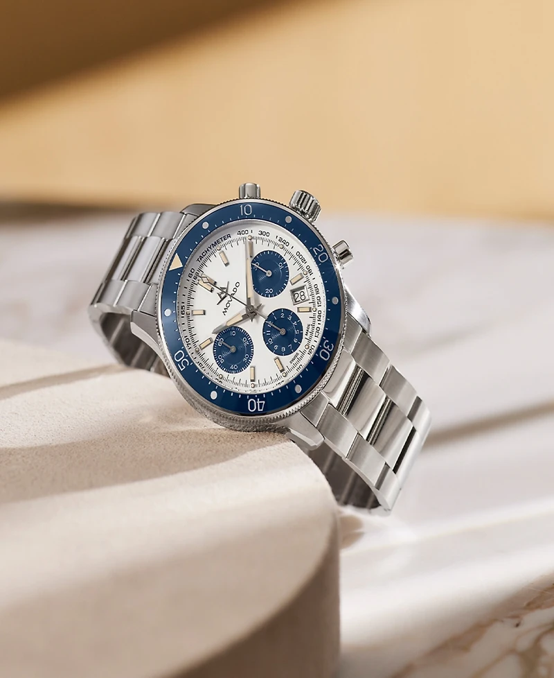 Movado Men's Super Sub Sea Alta Swiss Automatic-Chronograph Dura Steel 904L Watch