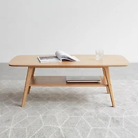 Streamdale Multipurpose Solid Wood Center Table with Storage Shelf