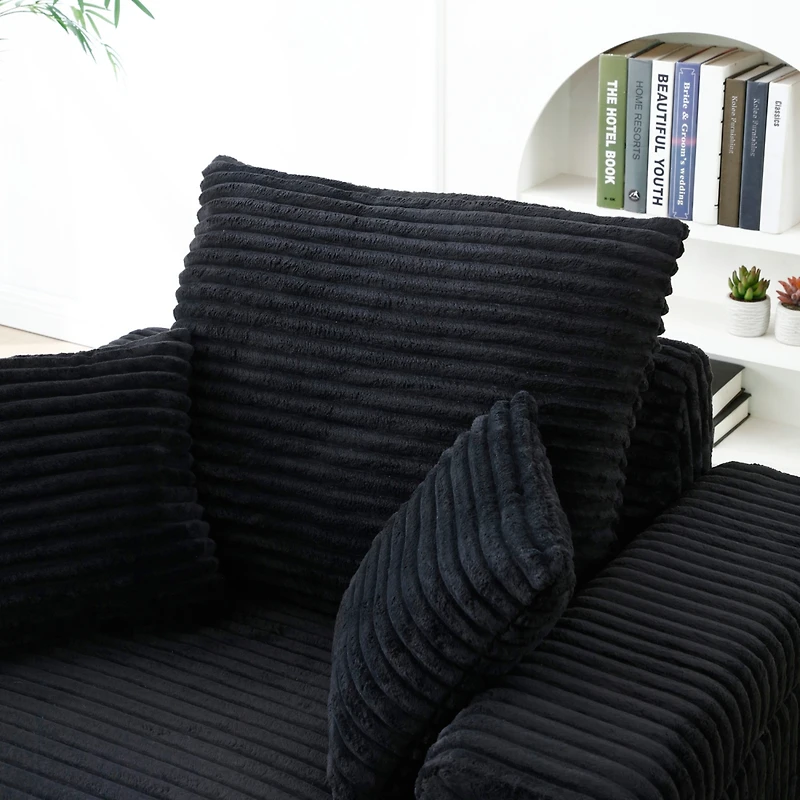 Streamdale Oversized Accent Chair with Ottoman