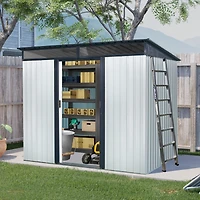 Streamdale Lockable Metal Outdoor Storage, 8ft x 6ft