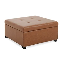 Streamdale Carlsbad Pu Storage Ottoman