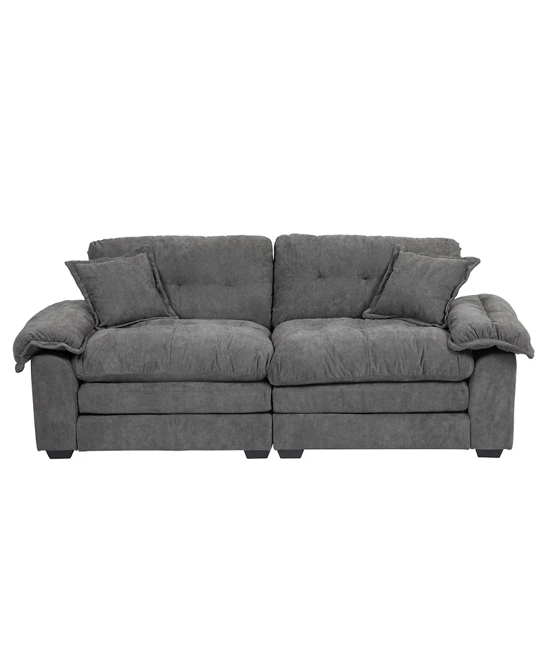 Streamdale Chenille Sofa with Pillows & Memory Foam