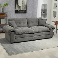Streamdale Chenille Sofa with Pillows & Memory Foam