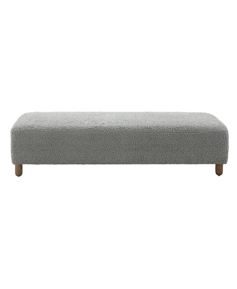 Modern Upholstered Ottoman Bench,Comfortable End-of-Bed Seat for Bedroom or Living Room-The Pop Home