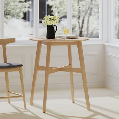 Streamdale Natural Oak Counter Height Round Dining Table