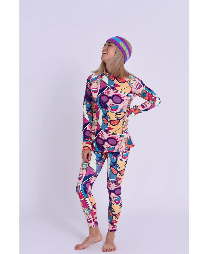 Oosc Clothing Women's Baselayer Leggings - Comic Book Candy